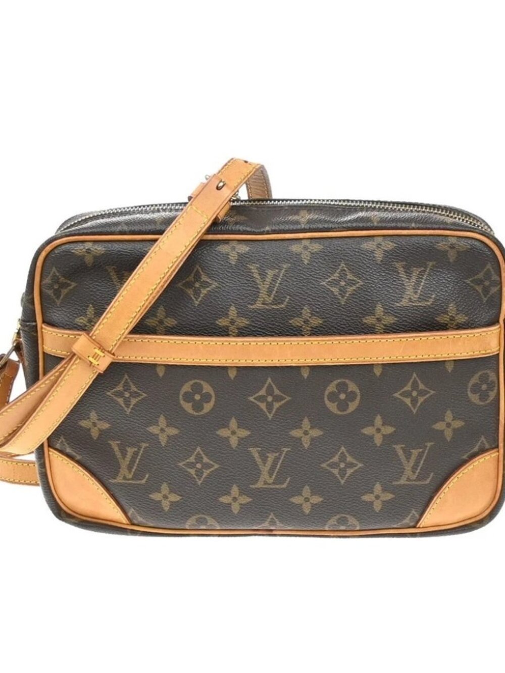 LOUIS VUITTON Trocadero 27 Shoulder Bag Monogram Leather Brown M51274 84SA139